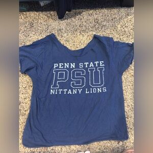 Penn state off the shoulder tee shirt